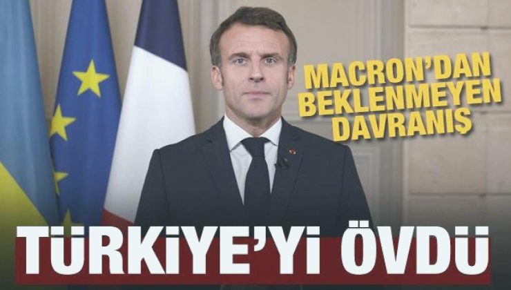Macron’dan beklenmeyen davranış! Türkiye’yi övdü