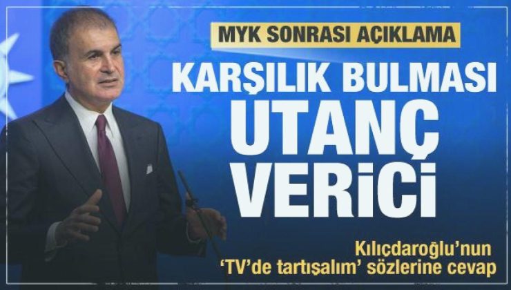MYK Toplantısı sonrası açıklama: Türkiye’de karşılık bulması utanç verici